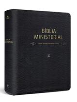 Livro - Biblia Ministerial - Nvi - Capa Pu Preta Luxo
