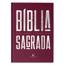 Livro - Bíblia NVI, Capa Dura, Vinho, Econômica, Pedra Angular