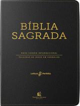 Livro - Bíblia NVI, Capa luxo preta, Letras de Jesus em vermelho, Índice de dedo, Leitura Perfeita Livro - Bíblia NVI, Capa luxo preta, Letras de Jesus em vermelho, Índice de dedo, Leitura Perfeita