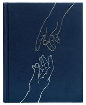 Livro - Bíblia NVI com espaço para anotações, Tecido azul sobre capa dura, Leitura Perfeita, Mãos que oram