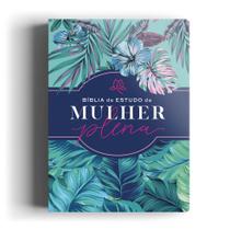 Livro - Bíblia NVI de estudo da Mulher Plena - Tropicalis Tiffany