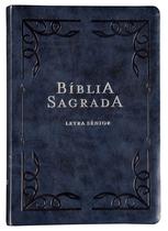 Livro - Bíblia NVI, Letra Sênior, Capa luxo azul, Leitura Perfeita