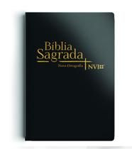 Livro - Bíblia NVI - Semi luxo - letra normal - preta