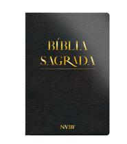 Livro - Bíblia NVI Slim semi luxo PU - Preta