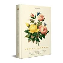 Livro - Bíblia NVI, Tecido sobre capa dura, Bouquet, Letras de Jesus em vermelho, Leitura Perfeita - Thomas Nelson Brasil