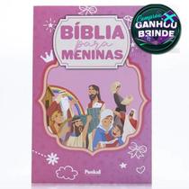 Livro Bíblia Para Meninas + de 200 Ilustrações Rosa Crianças Infantil Evangélico Filhos Meninos Bebê Cristão Família