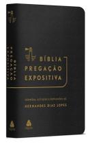 Livro - Bíblia Pregação Expositiva | RA |PU luxo preto