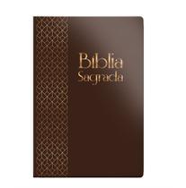 Livro - Bíblia RC letra grande - Capa semi luxo marrom