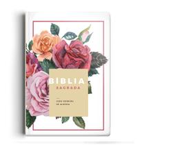Livro - Bíblia RC - letra normal - Semi Luxo Floral