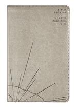 Livro - Bíblia Sagrada ACF Slim, Capa luxo cinza, Leitura Perfeita