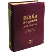 Livro Bíblia Sagrada Ave Maria Letra Grande