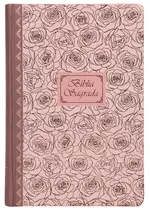 Livro - Bíblia Sagrada Católica, Letra Grande, Capa dura com lombada em tecido, Rosas, Leitura Perfeita