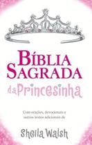 Livro - Bíblia Sagrada da Princesinha NTLH, Capa dura almofada, Rosa Glitter