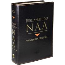 Livro - Bíblia Sagrada NAA de Estudo, Letra Regular, com mapa, Tamanho Gigante, Capa Couro Sintético Preta Livro - Bíblia Sagrada NAA de Estudo, Letra Regular, com mapa, Tamanho Gigante, Capa Couro Sintético Preta