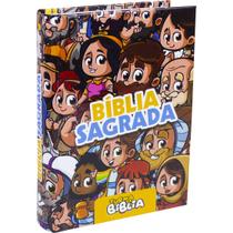 Livro - Bíblia Sagrada NTLH para Criança, Letra Maior, com mapa, Capa Dura Ilustrada: Vinho