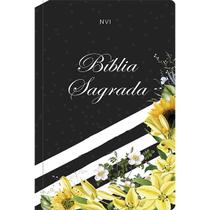 Livro - Bíblia Sagrada NVI - Lírios amarelos