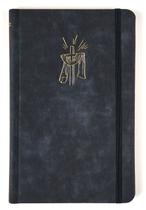 Livro - Bíblia Sagrada NVI Slim, Luxo, Tecido azul marinho sobre capa dura com elástico