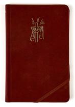 Livro - Bíblia Sagrada NVI Slim, Luxo, Tecido cereja sobre capa dura com elástico transversal