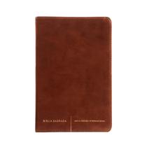 Livro - Bíblia Sagrada Slim NVI, Luxo, Capa Marrom, Couro-soft