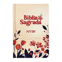 Livro biblia slim capa dura nvi - floral cartoon