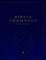 Livro - Biblia Thompson - Letra Grande - Com Indice - Capa Luxo Azul