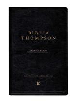 Livro - Biblia Thompson - Letra Grande - Com Indice - Capa Luxo Preta