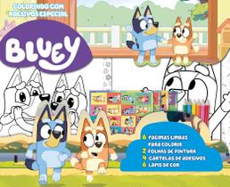 Livro - Bluey Colorindo com Adesivos Especial