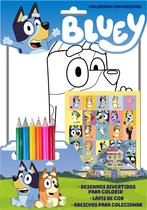 Livro - Bluey Colorindo com Adesivos