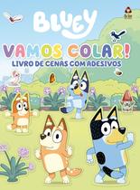 Livro - Bluey Livro de Cenas com Adesivos - Vamos Colar!