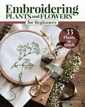 Livro bordando plantas e flores para iniciantes com padrões