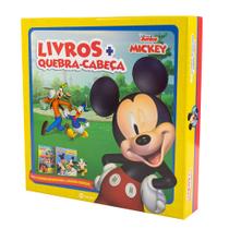 Livro - Box de Livros e Quebra cabeça do Mickey