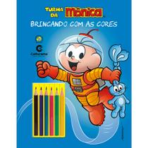 Livro - BRINCANDO COM AS CORES - CEBOLINHA UNIVERSO