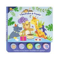 Livro Brincando Com Sons - O Aniversário do Ursinho C/ Botões - Todolivro Livro Brincando Com Sons - O Aniversário do Ursinho C/ Botões - Todolivro