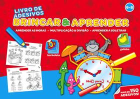 Livro - Brincar & aprender 6-8 : Livro de adesivos