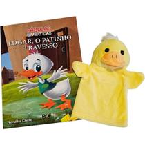 Livro Brinquedo Ilustrado com Fantoche EDGAR o Patinho 16 Páginas