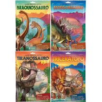 Livro Brinquedo Ilustrado Dinossauros com Miniatura