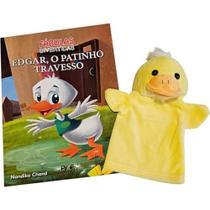 Livro Brinquedo Ilustrado Fantoche Edgar O Patinho 16Pg Livro Brinquedo Ilustrado Fantoche Edgar O Patinho 16Pg
