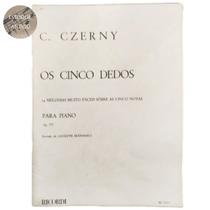 Livro c. czerny os cinco dedos para piano 24 melodias op.777 rev. giuseppe buonamici