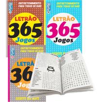 Livro Caça Palavras Letrão 365 Jogos Série 3 Kit C/4 Volumes - Castelo Editora