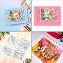 Livro Caderno Colorir Bobbie Goods 50 Folhas Desenhos Pintar Ursinho Livro Caderno Colorir Bobbie Goods 50 Folhas Desenhos Pintar Ursinho