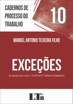 Livro - Cadernos de Processo do Trabalho, 10: Exceções