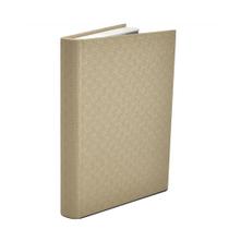 Livro Caixa Book Box em MDF com Revestimento em PU Bege Mart 32x23x4cm