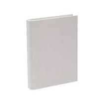 Livro-caixa em mdf com revestimento em linho off white mart Livro-caixa em mdf com revestimento em linho off white mart
