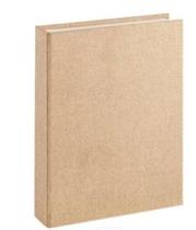 Livro caixa em mdf revestido tecido linho bege