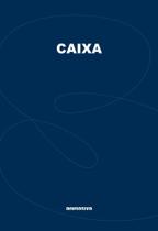 Livro Caixa Grande 100 Folhas Azul Organizador Documentos Decoração Escritório Armazenamento Prático