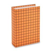 Livro caixa laranja quadriculado 30x21,5 cm - Mart