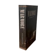 Livro caixa mármore 25ax16l/cm
