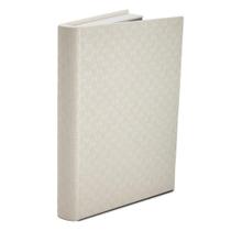 LIVRO-CAIXA MDF COM REVESTIMENTO EM PU OFF WHITE MART 32cm LIVRO-CAIXA MDF COM REVESTIMENTO EM PU OFF WHITE MART 32cm