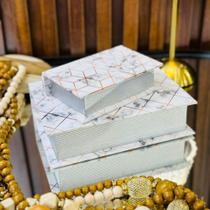 Livro Caixa Médio Mármore