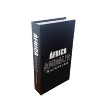 Livro caixa p animais da áfrica preto e branco 23ax14l/cm